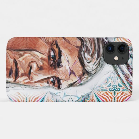 Coques Case-Mate iPhone Chieftan ancien et motif fractal (Dos (Horizontal))