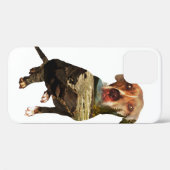 Coques Case-Mate iPhone chien à double exposition (Verso (horizontal))