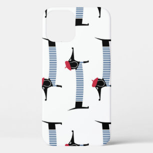 Case-Mate iPhone Case Chien à la française, motif de dessin animé.