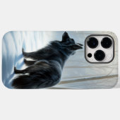 Coques Case-Mate iPhone Chien à neiger belge Noël (Verso (horizontal))