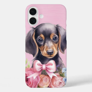 COQUES iPhone 16 PLUS CHIEN À POULET ADORABLE À COULEUR D'EAU
