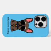 Coques Case-Mate iPhone Chien à tête brune Brown (Verso (horizontal))
