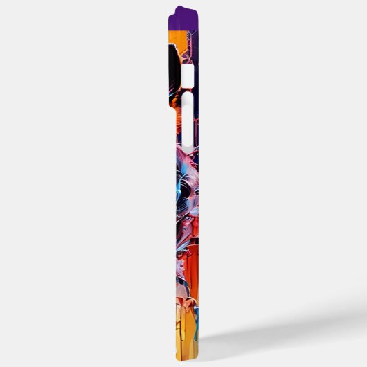 Coques Case-Mate iPhone chien Abstrait de couleur de splash (Verso / Gauche)