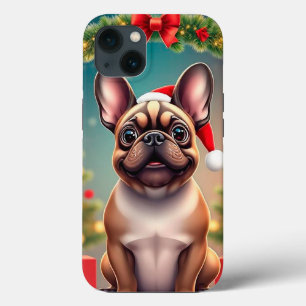 Case-Mate iPhone Case Chien adorable portant un chapeau de Père Noël