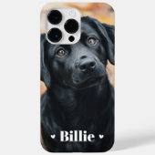 Coques Case-Mate iPhone Chien animal de compagnie nom photo coeur (Verso)