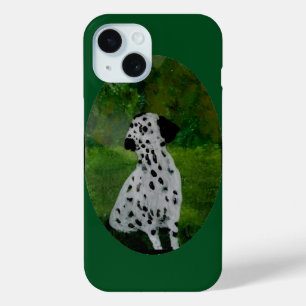 Coque Pour iPhone 15 Chien Art Dalmatie Couleur personnalisée
