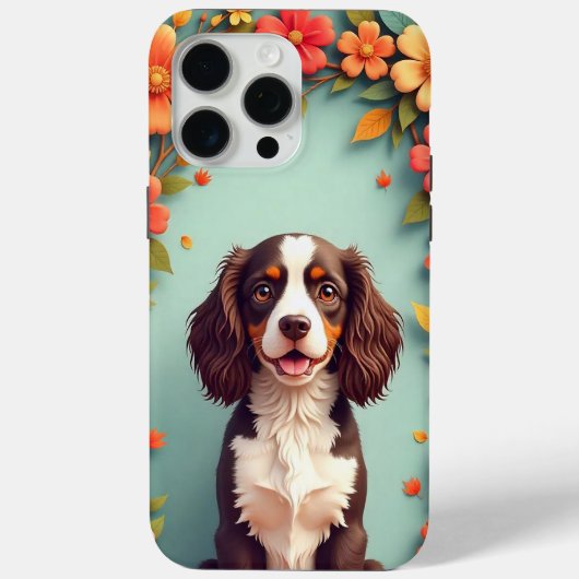Coques Case-Mate iPhone Chien assis adorable (Verso)