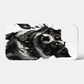 Coques Case-Mate iPhone chien, attrapeur de rêves, amulet, talisman, (Verso (horizontal))