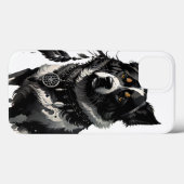 Coques Case-Mate iPhone chien, attrapeur de rêves, amulet, talisman, (Verso (horizontal))