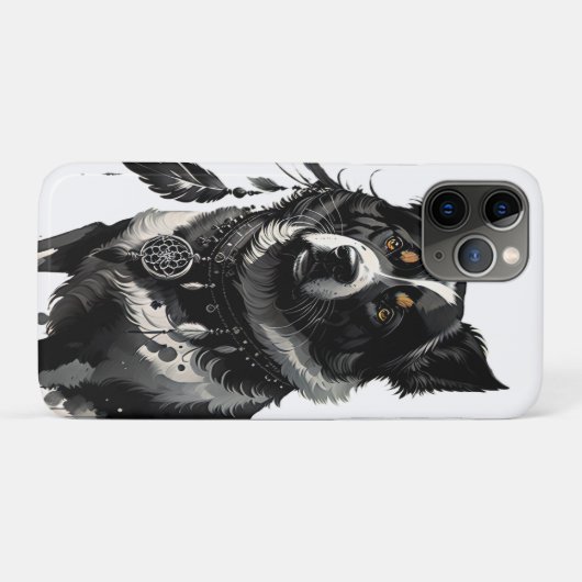 Coques Case-Mate iPhone chien, attrapeur de rêves, amulet, talisman, (Dos (Horizontal))