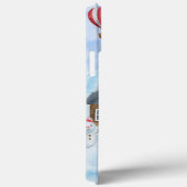 Coques Case-Mate iPhone Chien beagle dans la neige Maison de Chien de Noël (Verso / Droite)