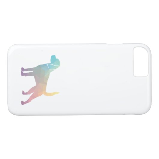 Coques Case-Mate iPhone Chien beagle race Geo Silhouette Pastel (Dos (Horizontal))