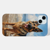 Coques Case-Mate iPhone Chien berger allemand (Verso (horizontal))