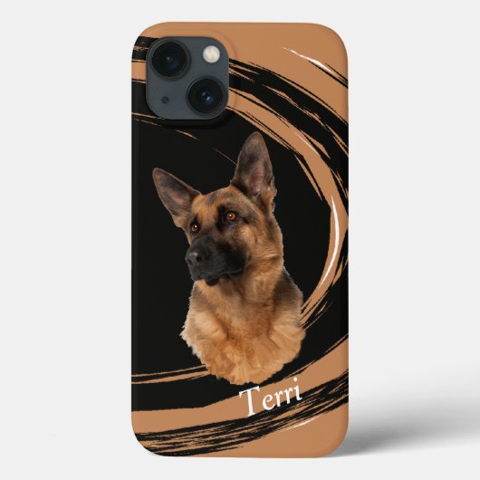 Coques Case-Mate iPhone Chien berger allemand Abstrait Coque-Mate Pihon (Verso)