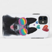 Coques Case-Mate iPhone Chien berger allemand avec coeur Saint-Valentin (Dos (Horizontal))