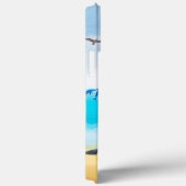 Coques Case-Mate iPhone Chien berger allemand noir sur la plage (Verso / Droite)