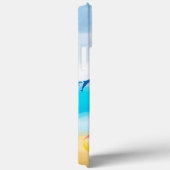 Coques Case-Mate iPhone Chien berger allemand noir sur la plage (Verso / Droite)