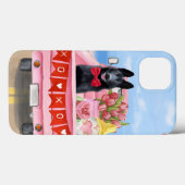 Coques Case-Mate iPhone Chien berger allemand Saint Valentin Coeurs de cam (Verso (horizontal))