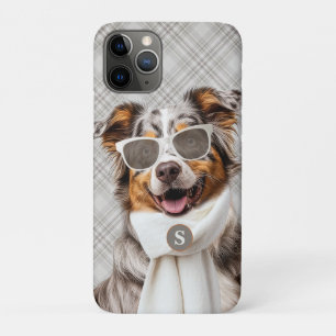 Case-Mate iPhone Case Chien berger australien élégant et monogramme à ca