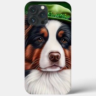 Case-Mate iPhone Case Chien Berger Australien en tenue de la Saint-Patri
