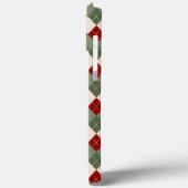 Coques Case-Mate iPhone Chien bernois de fête avec chapeau de Santa et fle (Verso / Gauche)