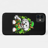 Coques Case-Mate iPhone Chien Bichon Frise St Patrick's Day (Dos (Horizontal))