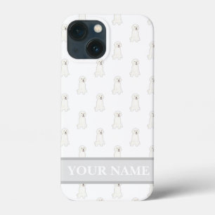 Case-Mate iPhone Case Chien blanc doré personnalisé