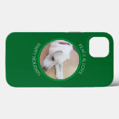 Coques Case-Mate iPhone Chien blanc paisible Collier rouge Coque-Mate de N (Verso (horizontal))