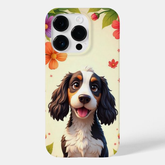 Coques Case-Mate iPhone Chien charmant de style cartoon (Verso)