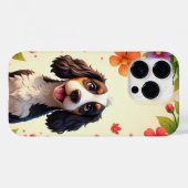 Coques Case-Mate iPhone Chien charmant de style cartoon (Verso (horizontal))