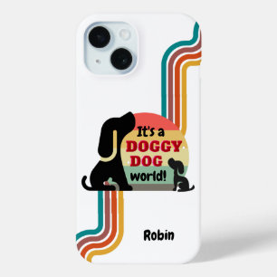 Coque Pour iPhone 15 Chien Chien Toutou Personnalisé Vintage