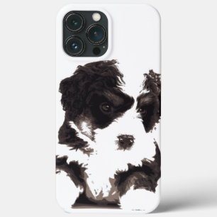Case-Mate iPhone Case Chien chiot maltais noir et blanc