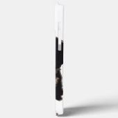 Coques Case-Mate iPhone Chien chiot maltais noir et blanc (Verso / Gauche)