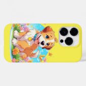 Coques Case-Mate iPhone Chien chiot mignon (Verso (horizontal))