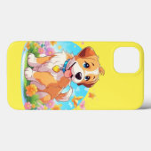 Coques Case-Mate iPhone Chien chiot mignon (Verso (horizontal))