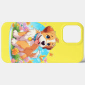 Coques Case-Mate iPhone Chien chiot mignon (Verso (horizontal))
