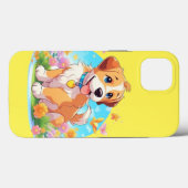 Coques Case-Mate iPhone Chien chiot mignon (Verso (horizontal))