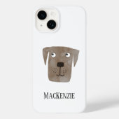 Coques Case-Mate iPhone Chien Chocolat Labrador Retriever Chien Personnali (Verso)