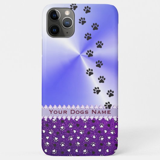Coques Case-Mate iPhone Chien Customisé fille Empreinte de patte et Partie (Dos)