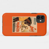 Coques Case-Mate iPhone Chien d'A de Hoyt dans l'affiche de théâtre de (Dos (Horizontal))
