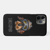 Coques Case-Mate iPhone Chien Dachshund avec casque (Dos (Horizontal))