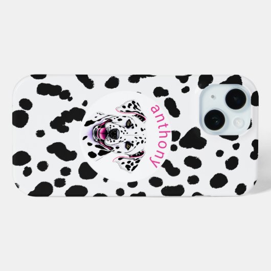 Coques Case-Mate iPhone Chien dalmate (Verso (horizontal))