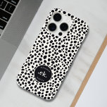 Coques iPhone 16 Pro Chien dalmate Abstrait Motif Monogramme<br><div class="desc">Le Dalmatian Dog Abstrait Motif Monogram iPhone 16 Pro Coque allie style moderne et design ludique. Doté d'un motif abstrait chic d'inspiration dalmate et d'un monogramme personnalisé, ce coque offre un mélange unique de fonctionnalité et d'atmosphère. Parfait pour un usage quotidien, il fait un excellent cadeau pour les anniversaires, les...</div>