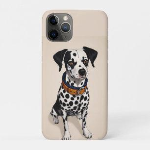 Case-Mate iPhone Case Chien dalmate avec des taches noires et collier