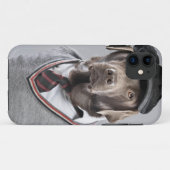 Coques Case-Mate iPhone Chien dans le chandail et le casquette (Dos (Horizontal))