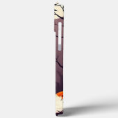 Coques Case-Mate iPhone Chien dans une scène d'Halloween avec des citrouil (Verso / Gauche)