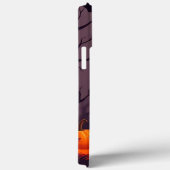 Coques Case-Mate iPhone Chien dans une scène d'Halloween avec des citrouil (Verso / Droite)