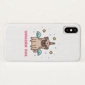Coques Case-Mate iPhone Chien d'arc-en-ciel de licorne (Dos (Horizontal))