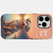 Coques Case-Mate iPhone Chien de bétail australien par lac (Verso (horizontal))