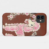 Coques Case-Mate iPhone Chien de caniche rose Girly mignon (Dos (Horizontal))